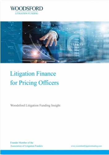Litigation Finance for Pricing Officers